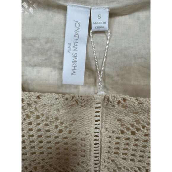 Jonathan Simkhai Avalon Crochet Coverup Dress Size S - Picture 5 of 6